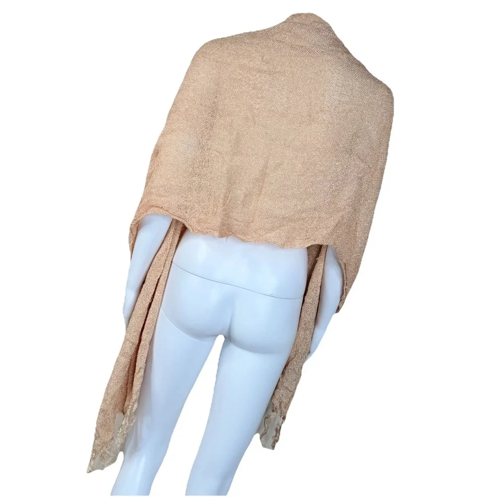 Scarf 100% Silk loosely woven The brand‎ is unknown Peach 69